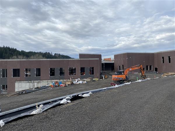 New Athey Creek Side View Construction